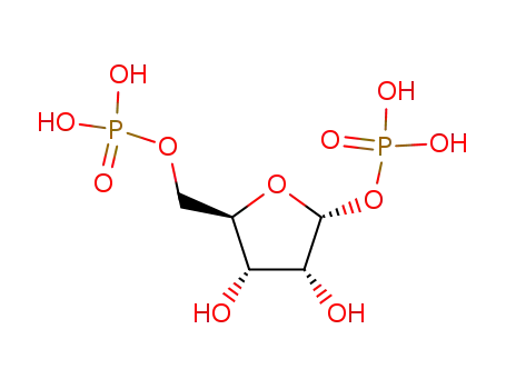 Molecular Structure of 26753-01-5 (<i>O</i><sup>1</sup>,<i>O</i><sup>5</sup>-Diphosphono-α-<i>D</i>-ribofuranose)