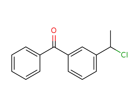 Molecular Structure of 126489-64-3 (Methanone, [3-(1-chloroethyl)phenyl]phenyl-)
