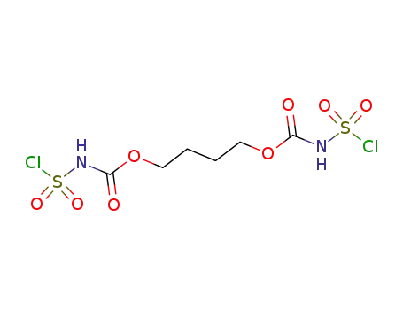 Molecular Structure of 91468-66-5 (Butandiol-(1,4)-bis-<carbamidsaeureester-N-sulfochlorid>)