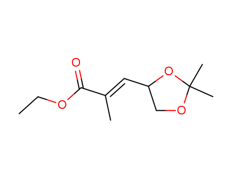 (E)-Ethyl 3-(2,2-dimethyl-1,3-dioxolan-4-yl)-2-methylacrylat...