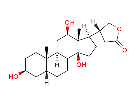 5-beta-Cardanolide, 3-beta,12-beta,14-trihydroxy- (6CI,7CI,8CI)