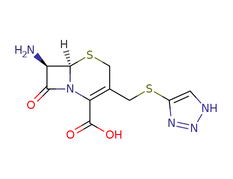 Molecular Structure of 37539-03-0 (7-Amino-3-(1,2,3-triazol-4-ylthio)methyl cephalosporanic acid)
