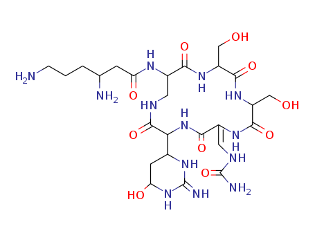 Glycine,3-amino-N-[(3S)-3,6-diamino-1-oxohexyl]-L-alanyl-L-seryl-L-seryl-(2Z)-3-[(aminocarbonyl)amino]-2,3-didehydroalanyl-2-[(4R,6S)-2-amino-1,4,5,6-tetrahydro-6-hydroxy-4-pyrimidinyl]-,(5&reg;13)-la