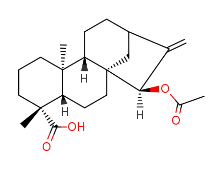 (5beta,9beta,10xi,15beta)-15-(acetyloxy)kaur-16-en-18-oic acid