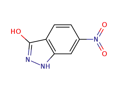 Molecular Structure of 7364-33-2 (3-HYDROXY-6-NITRO (1H)INDAZOLE)