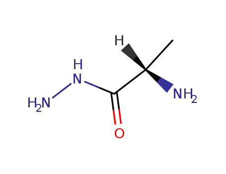 Molecular Structure of 19728-65-5 (L-Alanine, hydrazide)