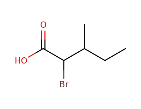Molecular Structure of 42880-22-8 (2-Bromo-3-methylvalericacid)