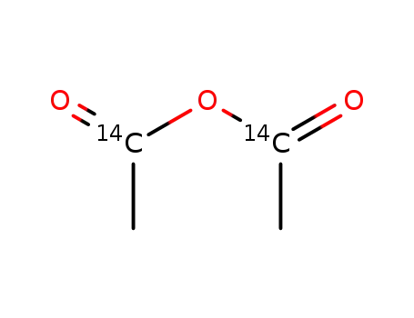 Molecular Structure of 2742-27-0 (ACETIC ANHYDRIDE, [1-14C])