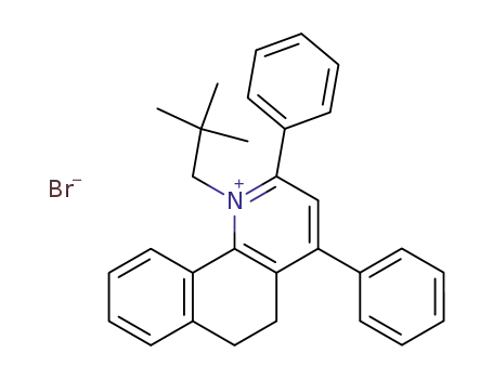 Molecular Structure of 87444-95-9 (1-(2,2-dimethyl-propyl)-2,4-diphenyl-5,6-dihydro-benzo[<i>h</i>]quinolinium; bromide)