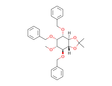 (3aR,4S,5S,6R,7S,7aR)-4,5,7-Tris-benzyloxy-6-methoxy-2,2-dimethyl-hexahydro-benzo[1,3]dioxole