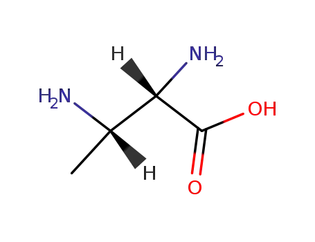 Molecular Structure of 80999-51-5 (Butanoic acid, 2,3-diamino-, (2S,3S)-)