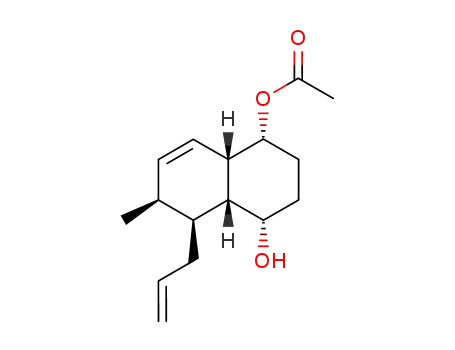Acetic acid (1R,4S,4aR,5S,6S,8aS)-5-allyl-4-hydroxy-6-methyl-1,2,3,4,4a,5,6,8a-octahydro-naphthalen-1-yl ester