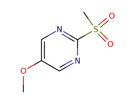 Molecular Structure of 1671-09-6 (Pyrimidine, 5-methoxy-2-(methylsulfonyl)-)
