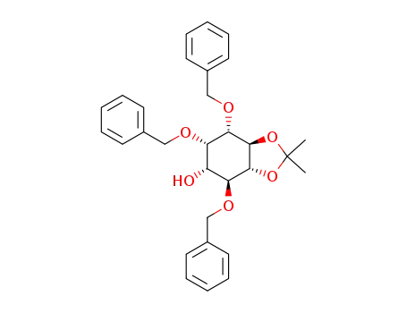 (+/-)-1,2,4-tri-O-benzyl-5,6-O-isopropylidene-myo-inositol