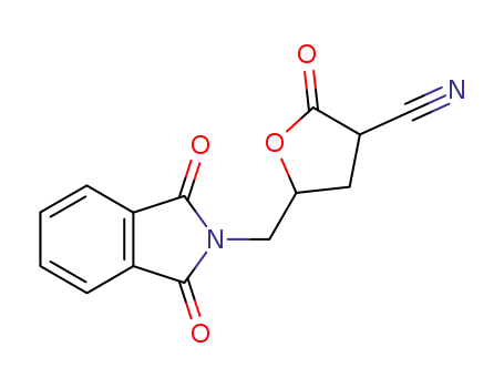 2-oxo-5-phthalimidomethyl-tetrahydro-furan-3-carbonitrile