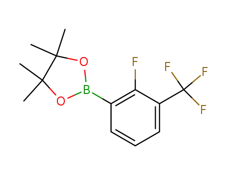 Molecular Structure of 627526-48-1 (2-Fluoro-3-(trifluoromethyl)phenylboronic acid pinacol ester)