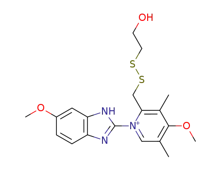 Molecular Structure of 102283-11-4 (omeprazole-2-mercaptoethanol disulfide)