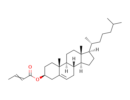 Cholest-5-en-3-ol (3b)-, 3-(2-butenoate)
