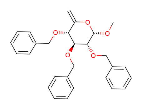 Methyl 2-O,3-O,4-O-tribenzyl-5-methylene-alpha-D-xylopyranoside