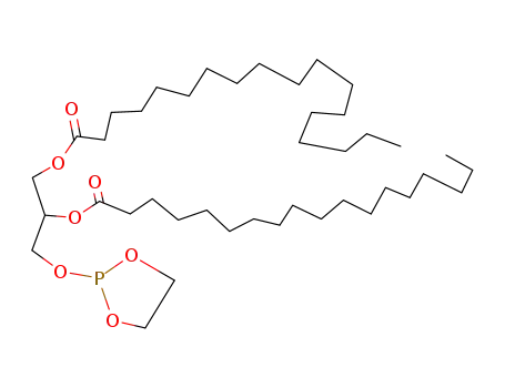Molecular Structure of 66152-20-3 (Octadecanoic acid,
1-[(1,3,2-dioxaphospholan-2-yloxy)methyl]-1,2-ethanediyl ester)