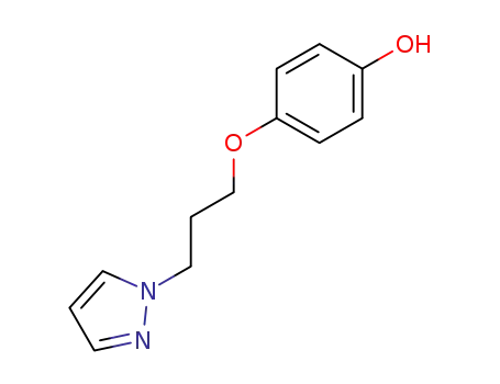 Molecular Structure of 80200-02-8 (Phenol, 4-[3-(1H-pyrazol-1-yl)propoxy]-)