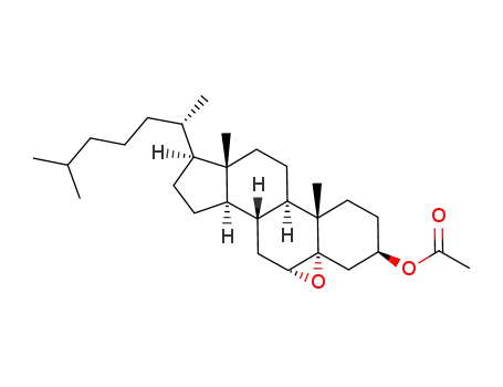 5α,6α-epoxycholestan-3β-yl acetate