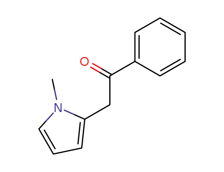 Molecular Structure of 124286-46-0 (2-(1-methyl-1H-pyrrol-2-yl)-1-phenylethanone)