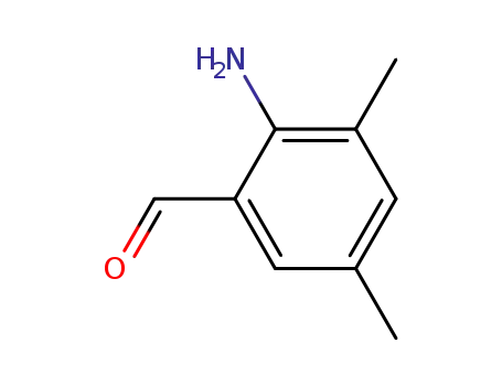 Molecular Structure of 70128-12-0 (Benzaldehyde, 2-amino-3,5-dimethyl- (9CI))