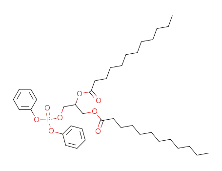Molecular Structure of 106405-47-4 (1.2-Di-O-lauroyl-glycerin-3-<diphenyl-phosphat>)