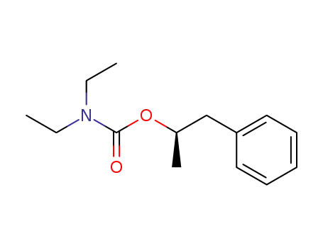 Molecular Structure of 1388835-90-2 ((-)-(R)-1-phenylpropan-2-yl diethylcarbamate)