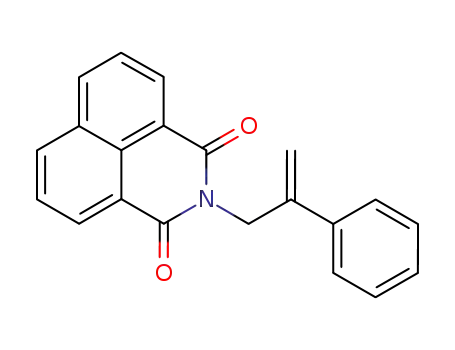 Molecular Structure of 94194-33-9 (N-(2-phenylallyl)naphthalene-1,8-dicarboximide)