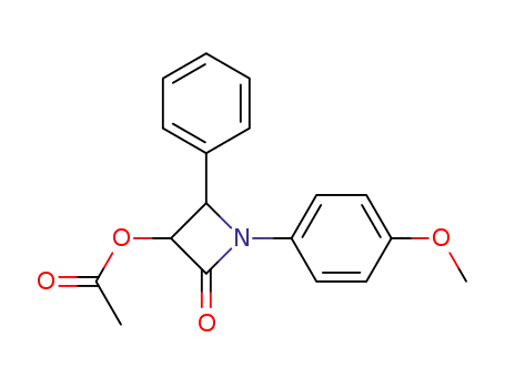 Molecular Structure of 186613-02-5 (3-(4-METHOXYPHENYL)-2-OXO-4-PHENYLCYCLOBUTYL ACETATE)