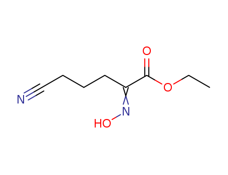 Pentanoic acid,5-cyano-2-(hydroxyimino)-, ethyl ester cas  6976-79-0