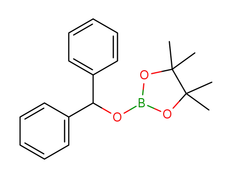 Molecular Structure of 1373393-16-8 (2-[(benzhydryl)oxy]-4,4,5,5-tetramethyl-1,3,2-dioxaborolane)