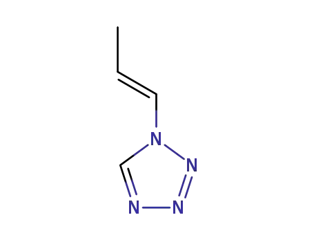 Molecular Structure of 93742-52-0 (1H-Tetrazole, 1-(1-propenyl)-, (E)-)