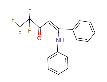 1-phenyl-1-(N-phenylamino)-4,4,5,5-tetrafluoro-1-penten-3-one