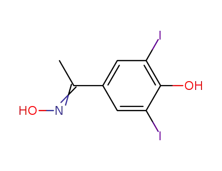 4-hydroxy-3,5-diiodoacetophenone oxime