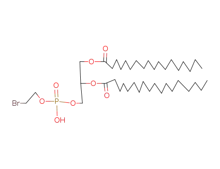 Molecular Structure of 18498-22-1 (3-{[(2-bromoethoxy)(hydroxy)phosphoryl]oxy}-2-(octadecanoyloxy)propyl octadecanoate)