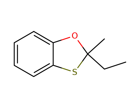 Molecular Structure of 82766-15-2 (1,3-Benzoxathiole, 2-ethyl-2-methyl-)