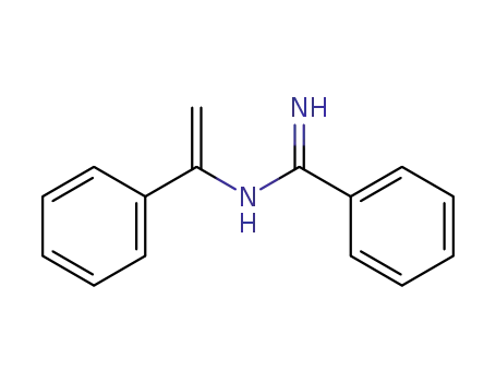 Molecular Structure of 76005-86-2 (Benzenecarboximidamide, N-(1-phenylethenyl)-)