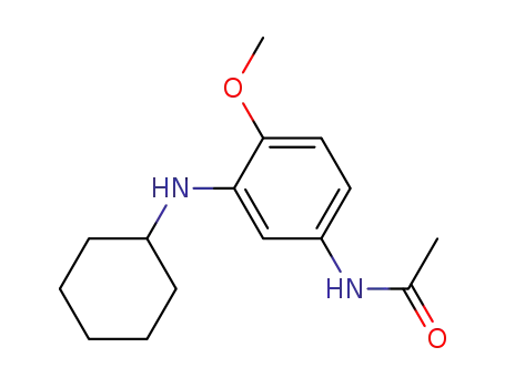 Molecular Structure of 29633-64-5 (N-[3-(cyclohexylamino)-4-methoxyphenyl]acetamide)