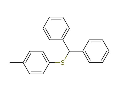 Benzene, 1,1'-[[(4-methylphenyl)thio]methylene]bis-