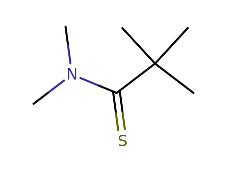 Molecular Structure of 25530-28-3 (N,N,2,2-tetramethylpropanethioamide)