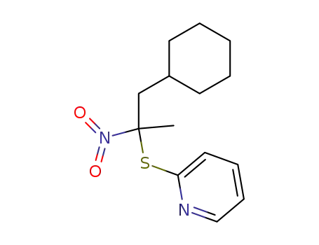Molecular Structure of 104543-13-7 (1-cyclohexyl-2-nitro-2(pyridine-2-thiyl)-propane)