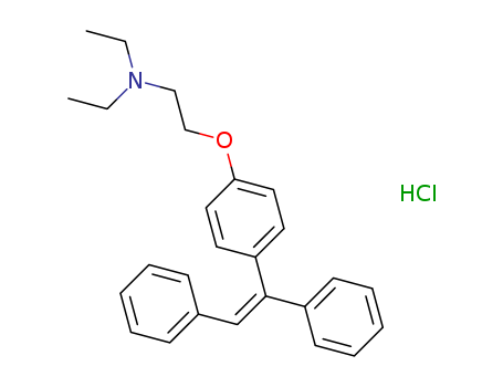 Ethanamine,2-[4-(1,2-diphenylethenyl)phenoxy]-N,N-diethyl-, hydrochloride (1:1)