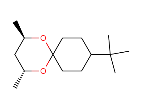 Molecular Structure of 105661-76-5 ((2R,4R)-2,4-dimethyl-9-(1,1-dimethylethyl)-1,5-dioxaspiro<5.5>undecane)