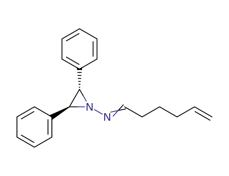 Molecular Structure of 74346-38-6 (6-(trans-2,3-Diphenylaziridin-1-yl-imino)-1-hexene)
