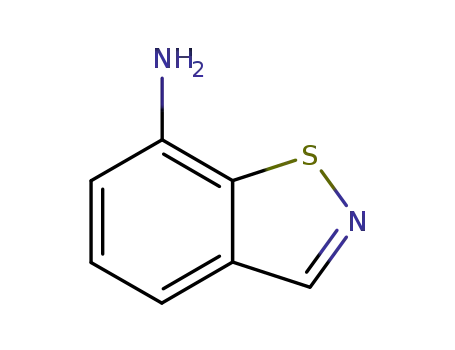 Molecular Structure of 89795-79-9 (1,2-Benzisothiazol-7-amine(9CI))