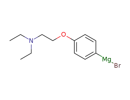 Molecular Structure of 35258-26-5 (Magnesium, bromo[4-[2-(diethylamino)ethoxy]phenyl]-)