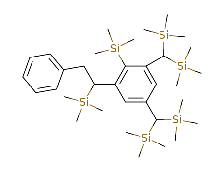 1,5-Bis-(bis-trimethylsilanyl-methyl)-3-(2-phenyl-1-trimethylsilanyl-ethyl)-2-trimethylsilanyl-benzene